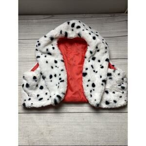 Girls Disney Villains Cruella De Vil Costume vest Black/ White Sz XL Halloween